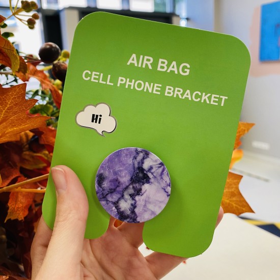 Air Bag Cell Phone Bracket Up Finger Grip Mount - S/ style_34 - Universālais turētājs telefonam
