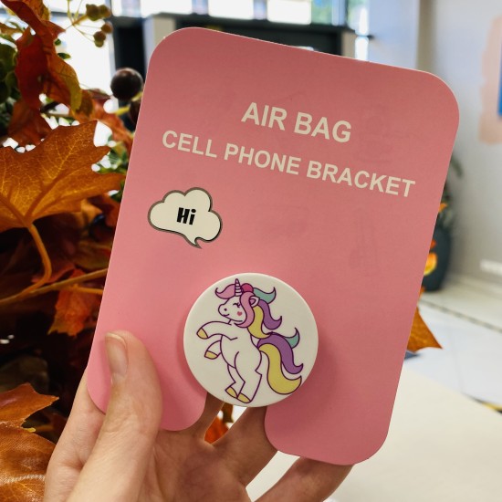 Air Bag Cell Phone Bracket Up Finger Grip Mount - U style_4 - Universālais turētājs telefonam