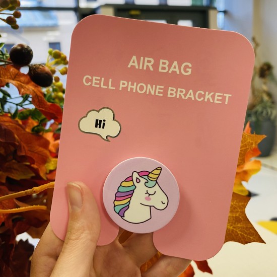 Air Bag Cell Phone Bracket Up Finger Grip Mount - U style_11 - Universālais turētājs telefonam