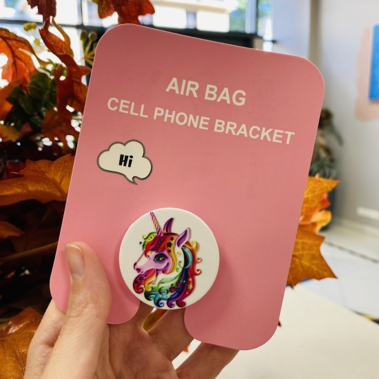 Air Bag Cell Phone Bracket Up Finger Grip Mount - U style_15 - Universālais turētājs telefonam