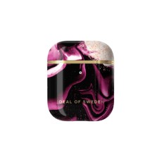 iDeal of Sweden Fashion Case priekš Apple Airpods - Golden Ruby Marble - plastikāta apvalks bezvadu austiņu lādēšanas ierīcei