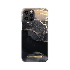 iDeal of Sweden Fashion AW21 Back Case priekš Apple iPhone 12 Pro Max - Golden Twilight Marble - plastikāta aizmugures apvalks ar iebūvētu metālisku plāksni / bampers-vāciņš