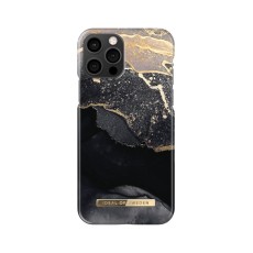 iDeal of Sweden Fashion AW21 Back Case priekš Apple iPhone 12 / 12 Pro - Golden Twilight Marble - plastikāta aizmugures apvalks ar iebūvētu metālisku plāksni / bampers-vāciņš