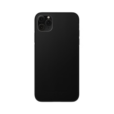 iDeal of Sweden Atelier AW21 Back Case priekš Apple iPhone 11 Pro Max - Intense Black - mākslīgās ādas aizmugures apvalks ar iebūvētu metālisku plāksni / bampers-vāciņš
