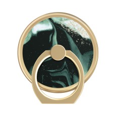 iDeal of Sweden Magnetic Ring Mount - Golden Olive Marble - Universāls magnētisks gredzens-turētājs telefonam