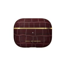 iDeal of Sweden Atelier Case priekš Apple Airpods Pro - Scarlet Croco - mākslīgās ādas apvalks bezvadu austiņu lādēšanas ierīcei