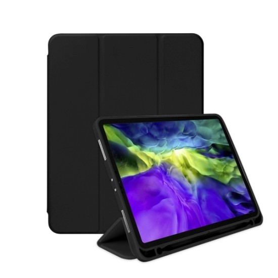 Mercury Flip Auto Wake/Sleep Book Case priekš Apple iPad Pro 10.5 (2017) / Air 3 10.5 (2019) - Melns - sāniski atverams maciņš ar stendu