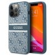 Guess 4G Stripe Collection Back Case GUHCP13X4GDBL для Apple iPhone 13 Pro Max - Синий - чехол-накладка из исскуственой кожи / бампер-крышка