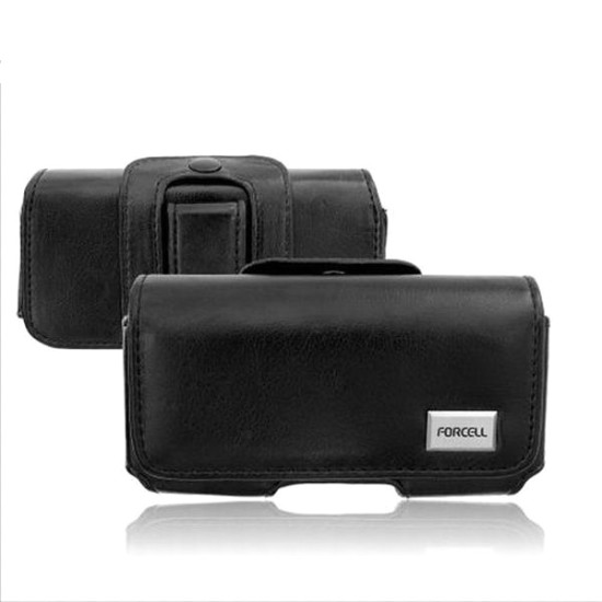 Forcell 100A - Model 15 - Iphone 12 Pro Max / XS Max / Note 8/9 / S21/ Universāla ādas jostas somiņa - Universāls maks / maciņš ietvars (Universal case on belt)