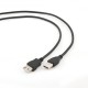 Gembird 1.8M USB Male to USB Female cable - Melns - USB datu kabelis / vads pagarinātājs