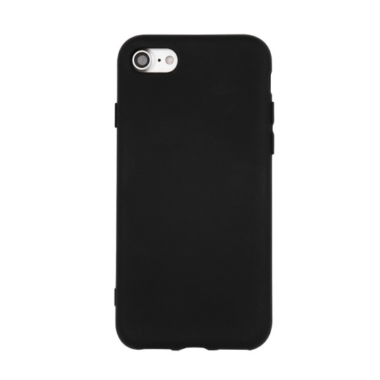 OEM Silicone Back Case (Microfiber Soft Touch) priekš Apple iPhone 13 - Melns - matēts silikona aizmugures apvalks