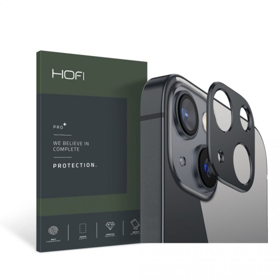 Hofi Metal Styling Camera Lens protector priekš Apple iPhone 13 / 13 mini - Melns - Aizmugurējās kameras metāla aizsargs
