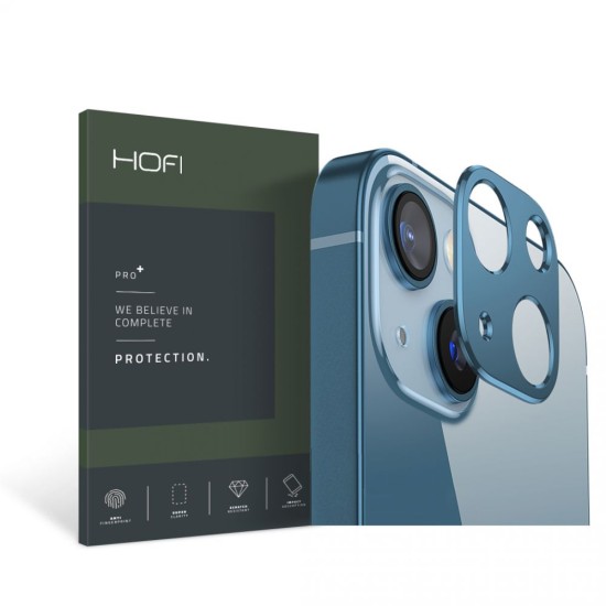 Hofi Metal Styling Camera Lens protector priekš Apple iPhone 13 / 13 mini - Zils - Aizmugurējās kameras metāla aizsargs