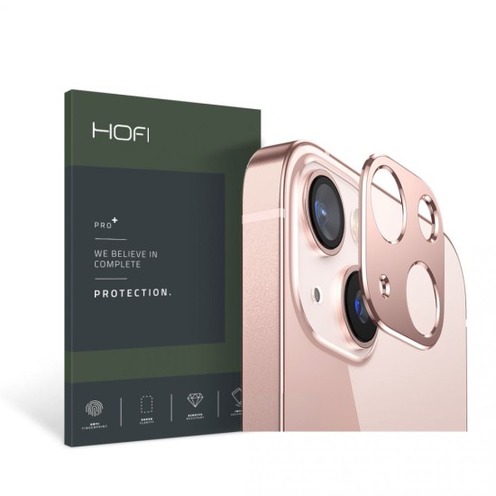 Hofi Metal Styling Camera Lens protector priekš Apple iPhone 13 / 13 mini - Rozā - Aizmugurējās kameras metāla aizsargs