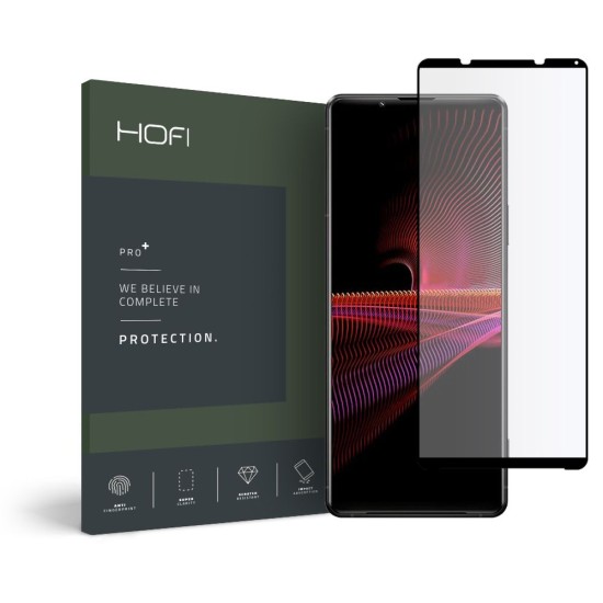Hofi Premium Pro+ 9H Full Glue Tempered Glass Screen Protector priekš Sony Xperia 1 III - Ekrāna Aizsargstikls / Bruņota Stikla Aizsargplēve