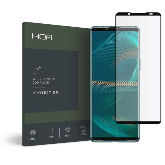 Hofi Premium Pro+ 9H Full Glue Tempered Glass Screen Protector priekš Sony Xperia 5 III - Ekrāna Aizsargstikls / Bruņota Stikla Aizsargplēve
