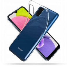 Tech-Protect FlexAir Series Back Case priekš Samsung Galaxy A03s A037G - Caurspīdīgs - silikona aizmugures apvalks / bampers-vāciņš