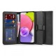 Tech-Protect Wallet Book Case priekš Samsung Galaxy A03s A037G - Melns - sāniski atverams maciņš ar magnētu un stendu / grāmatveida maks