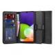 Tech-Protect Wallet Book Case priekš Xiaomi Redmi 10 - Melns - sāniski atverams maciņš ar magnētu un stendu / grāmatveida maks