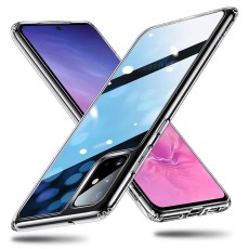 ESR Ice Shield Glass Back Case priekš Samsung Galaxy S20 Plus 5G G986 - Caurspīdīgs - silikona un stikla aizmugures apvalks / bampers-vāciņš