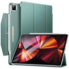 ESR Ascend Tri-fold Book Case with Clasp priekš Apple iPad Pro 11 (2020 / 2021 / 2022) - Zaļš - sāniski atverams maciņš ar stendu