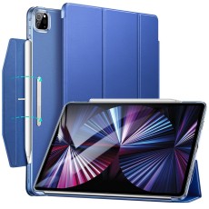 ESR Ascend Tri-fold Book Case with Clasp priekš Apple iPad Pro 11 (2020 / 2021 / 2022) - Zils - sāniski atverams maciņš ar stendu