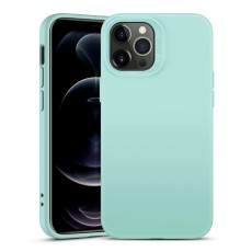 ESR Cloud Back Case priekš Apple iPhone 12 / 12 Pro - Tirkīzs - triecienizturīgs silikona aizmugures apvalks / bampers-vāciņš