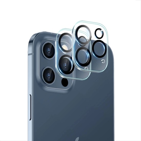 ESR Camera Lens Tempered Glass protector (2 gab.) priekš Apple iPhone 12 Pro - Caurspīdīgs - Aizmugurējās kameras aizsargstikls