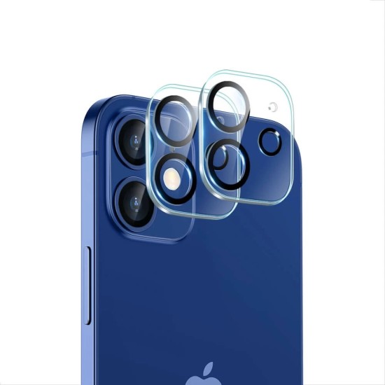 ESR Camera Lens Tempered Glass protector (2 gab.) priekš Apple iPhone 12 mini - Caurspīdīgs - Aizmugurējās kameras aizsargstikls