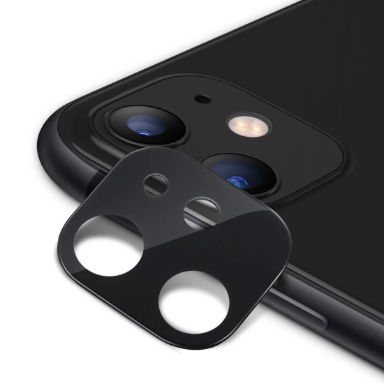 ESR Camera Lens Tempered Glass protector priekš Apple iPhone 11 - Melns - Aizmugurējās kameras aizsargstikls