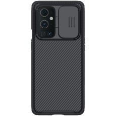 Nillkin CamShield Slide Camera Back Hard Case Cover priekš OnePlus 9 Pro - Melns - plastikas aizmugures apvalks / bampers ar kameras aizsargmehānismu