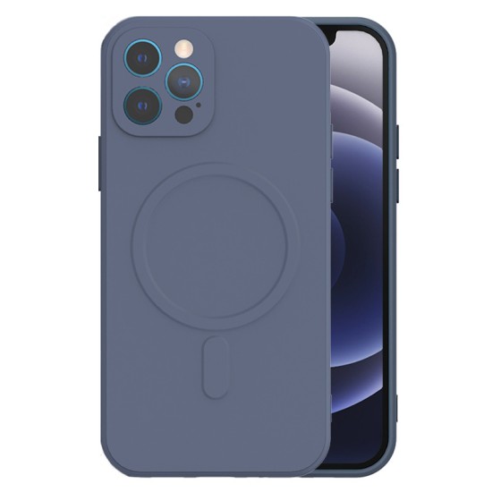 Tel Protect Silicone Back Case with MagSafe priekš Apple iPhone 13 - Zils - silikona aizmugures apvalks / bampers-vāciņš