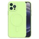 Tel Protect Silicone Back Case with MagSafe priekš Apple iPhone 13 Pro - Gaiši Zaļš - silikona aizmugures apvalks / bampers-vāciņš