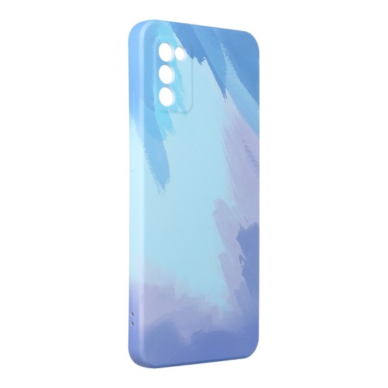 Forcell Pop Back Case priekš Samsung Galaxy A03s A037G - Gaiši Zils - silikona aizmugures apvalks / bampers-vāciņš