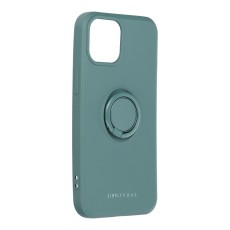 RoarKorea Amber Ring Back Case priekš Apple iPhone 13 mini - Zaļš - silikona aizmugures apvalks ar gredzenu / bampers-vāciņš