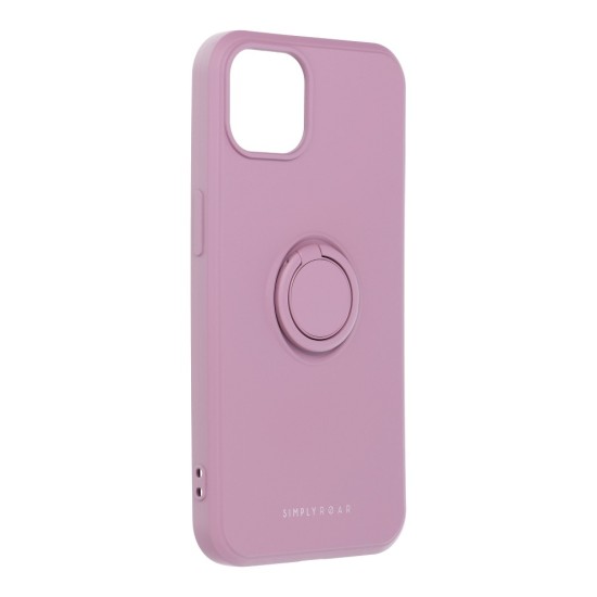 RoarKorea Amber Ring Back Case priekš Apple iPhone 13 Pro Max - Violets - silikona aizmugures apvalks ar gredzenu / bampers-vāciņš