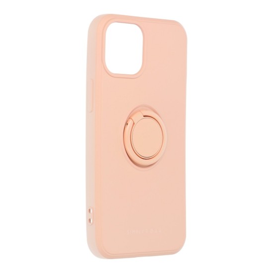 RoarKorea Amber Ring Back Case priekš Apple iPhone 13 Pro - Bēšs - silikona aizmugures apvalks ar gredzenu / bampers-vāciņš