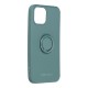 RoarKorea Amber Ring Back Case priekš Apple iPhone 13 Pro - Zaļš - silikona aizmugures apvalks ar gredzenu / bampers-vāciņš