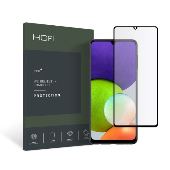 Hofi Premium Pro+ 9H Full Glue Tempered Glass Screen Protector priekš Samsung Galaxy A22 4G A225 - Ekrāna Aizsargstikls / Bruņota Stikla Aizsargplēve