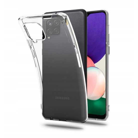 Tech-Protect FlexAir Series Back Case priekš Samsung Galaxy A22 4G A225 - Caurspīdīgs - silikona aizmugures apvalks / bampers-vāciņš