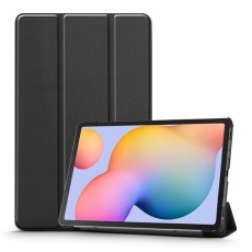 Tech-Protect Smart Case priekš Samsung Galaxy Tab S6 Lite P610 / P613 / P615 / P619 - Melns - sāniski atverams maciņš ar magnētu un stendu