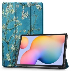 Tech-Protect Smart Case priekš Samsung Galaxy Tab S6 Lite P610 / P613 / P615 / P619 - Sakura - sāniski atverams maciņš ar magnētu un stendu
