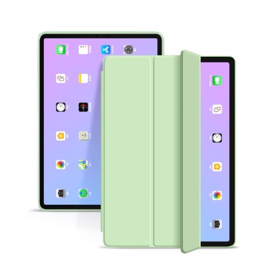 Tech-Protect Smart Case priekš Apple iPad Pro 11 (2018) / Air 4 (2020) / Air 5 (2022) - Gaiši Zaļš - sāniski atverams maciņš ar magnētu un stendu