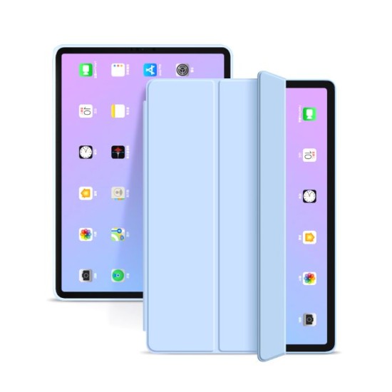 Tech-Protect Smart Case priekš Apple iPad Pro 11 (2018) / Air 4 (2020) / Air 5 (2022) - Gaiši Zils - sāniski atverams maciņš ar magnētu un stendu