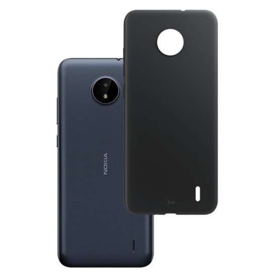 3MK Matt Case priekš Nokia G50 5G - Melns - matēts silikona aizmugures apvalks / bampers-vāciņš