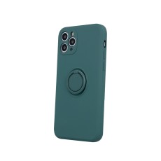 Finger Grip Back Case priekš Xiaomi Redmi 9C / 10A - Tumši Zaļš - silikona aizmugures apvalks ar gredzenu / bampers-vāciņš