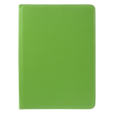 Litchi Skin Leather Case with 360 Degree Rotating Stand for Huawei MediaPad M2 10 (M2-A01W / M2-A01L) 10.1-inch - Green - sāniski atverams maciņš ar stendu (ādas maks, grāmatiņa, leather book wallet case cover stand)