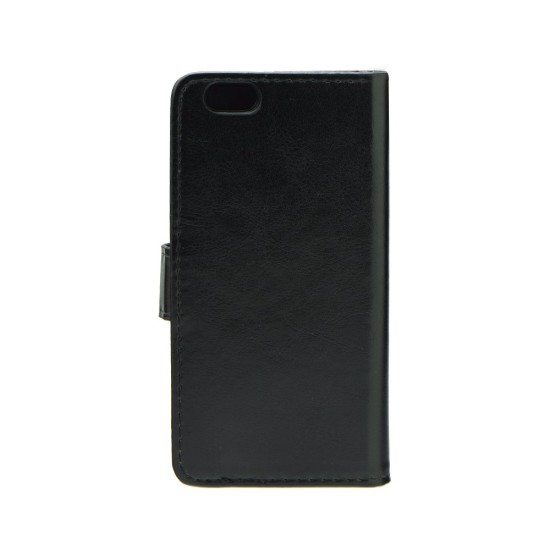 GreenGo Smart 2in1 priekš LG K8 K350 - Melns - sāniski atverams maciņš ar magnētisku silikona aizmugures apvalku (eko ādas maks, grāmatiņa, leather book case wallet cover)