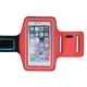 Arm Case Premium priekš Apple iPhone 3/4 - Red - Universāls maks ietvars - Sporta futlāris rokas aproce fitnesam saite