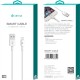 Devia 1M Smart USB to Lightning cable - Balts - Apple iPhone / iPad lādēšanas un datu kabelis / vads